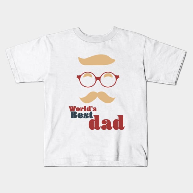 World's Best Dad Kids T-Shirt by nickemporium1